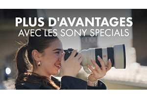 Sony Specials & Benefits - Promotions pour débutants, étudiants et professionnels