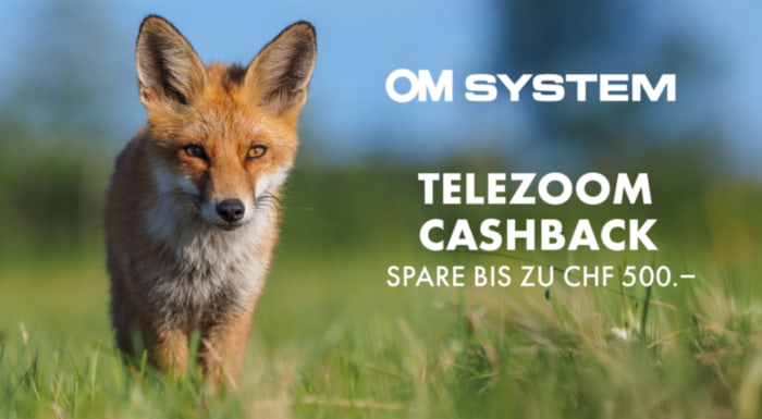 OM System Telezoom Cashback bis 29.10.2025