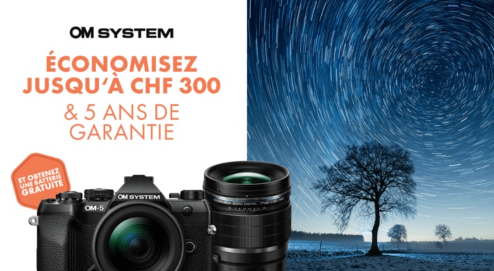 OM System Bright Nights Cashback jusqu'au 15.2.2026