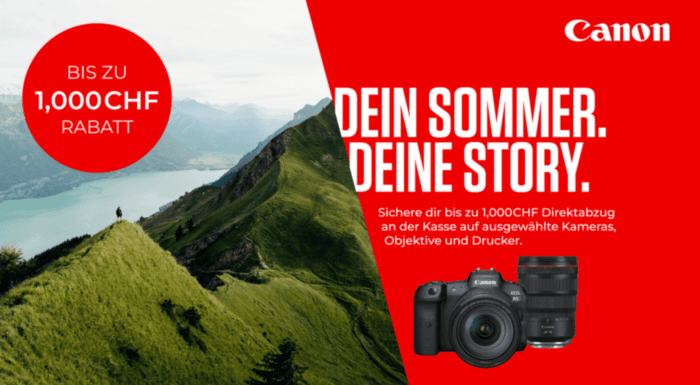 Canon dein Sommer deine Story Aktion bis 18.8.2025