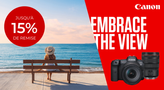 Canon Embrace the View promotion jusqu'au 7.7.2025