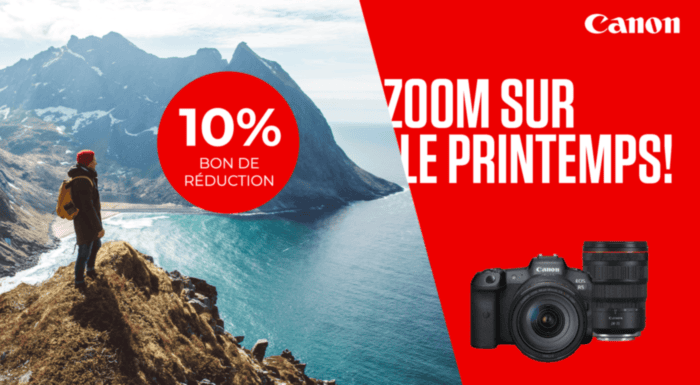 Canon : remise de printemps jusqu'au 9.6.2025