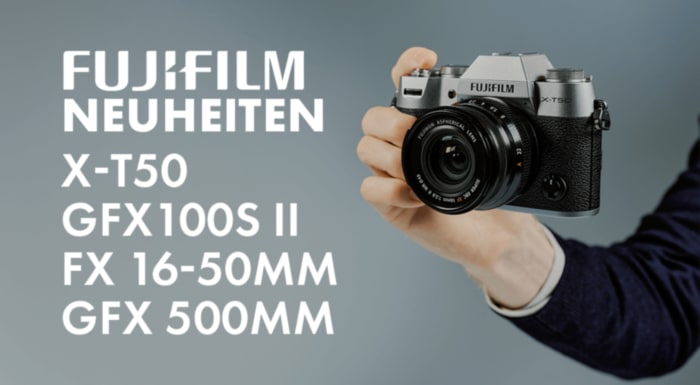 FUJIFILM Neuheiten: X-T50, GFX100S II, XF 16-50mm & GF 500mm