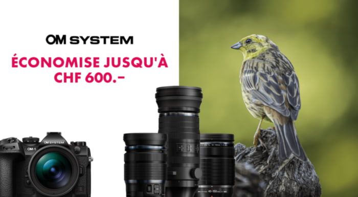 OM System Cashback de printemps jusqu'au 30.03.2025