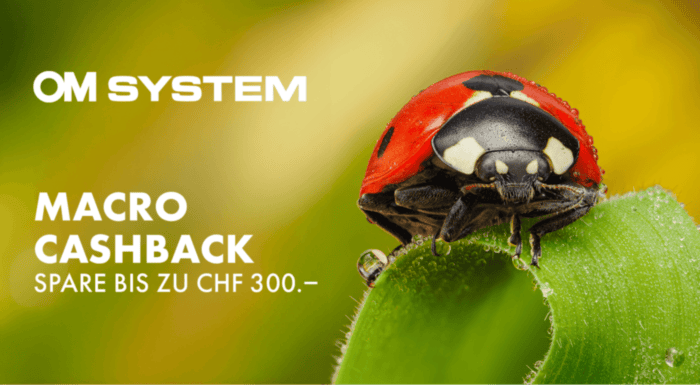 OM System Macro Cashback bis 28.9.2025