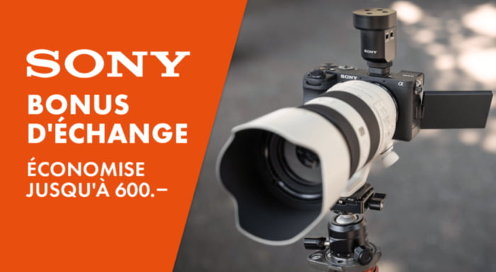 Bonus d'échange Sony jusqu'au 27.10.2024