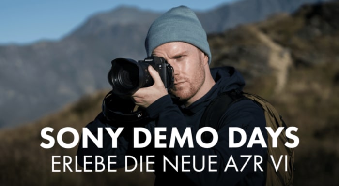 Sony A7R VI Demo Days & Photowalks – 29.5. Lausanne, 30.5. Bern, 4.6. Basel, 5.6. Zürich