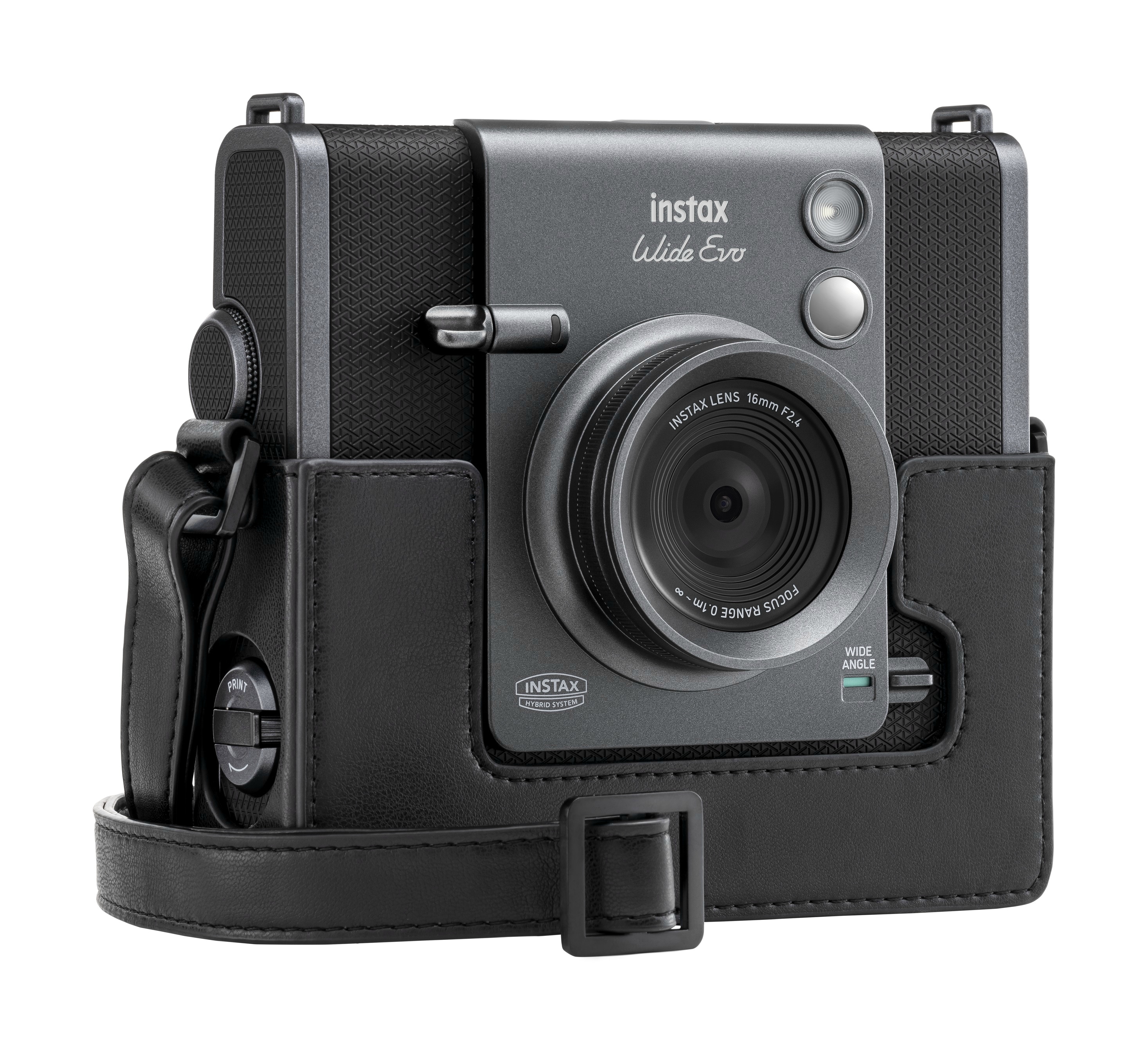 3 Protections Écran Verre Trempé Fujifilm Instax WIDE EVO + Dragonne - Dureté 9H Anti-Rayures