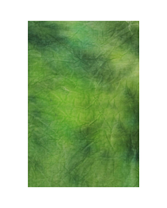 Helios Stoffhintergrund Batic Cotton grün gewolkt 3x7m
