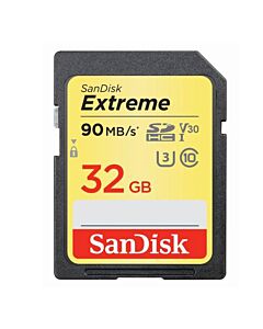 Sandisk Extreme 90MB/s SDHC 32GB V30
