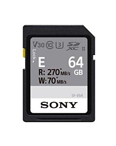 Sony SF-E SDHC 64GB UHS-II 270MBs.jpg