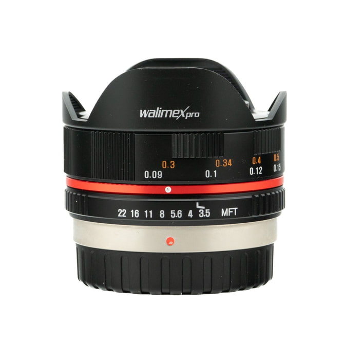 Occasion Walimex Pro 7.5mm f/3.5 Fisheye - Micro Four Thirds Mount