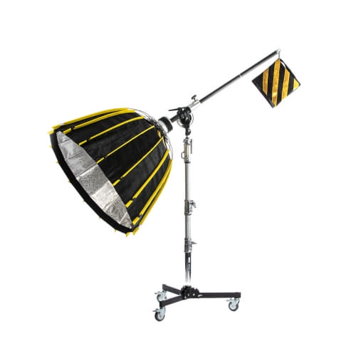 Zumirent Para Dome und Fokusierarm mit Profoto-Anschluss