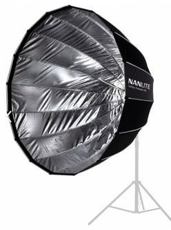 Zumirent Evoke Parabolic Softbox 150cm with NL Mount Nanlux Evoke 1200LED