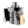 Bright Tangerine 3/8" Anti-Twist Quick Release Bracket