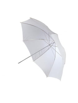 Zumirent Helios Studioschirm 100cm weiss/transparent