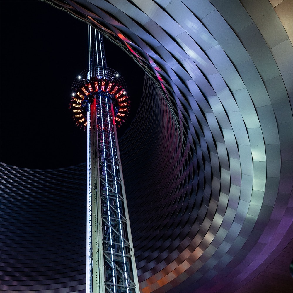 Langzeitbelichtung an der Basler Herbstmesse