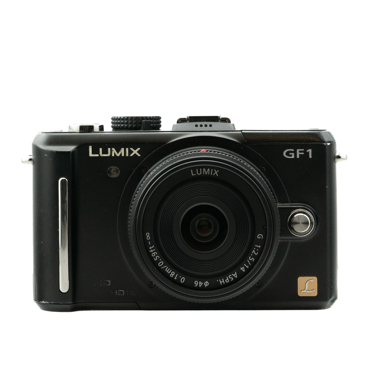Occasion Panasonic DMC-GF1 Schwarz + 14mm f/2.5 G ASPH