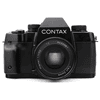 Occasion Contax ST Schwarz + Carl Zeiss Planar 50 mm f/1.7 T*