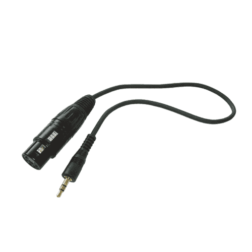 Zumirent Kabel 35cm XLR-Female auf 3.5mm Klinke/Jack