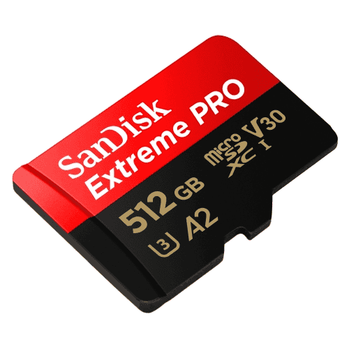 Zumirent SanDisk Extreme Pro 200MB/s microSDXC 512GB UHS-I V30