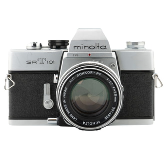 Occasion Minolta SR-T 101 avec Minolta MC Rokkor-PF 55mm 1.7