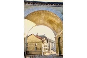 "Einfahrt zur Matte" mit Nydeggbrücke, Bern "Einfahrt zur Matte" mit Nydeggbrücke, Bern