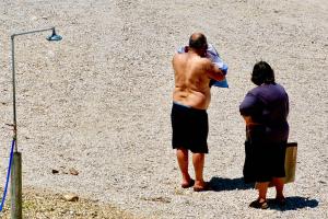Menschen am Beach