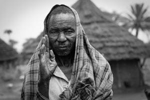 alter Mann in Uganda