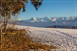 Die imposanteste Bergkette der Welt . . . beim Thanwald Rüeggisberg