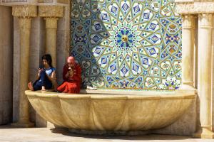 In Casablanca, bei der Moschee Hassan II