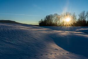 Winter Sunset im Jura