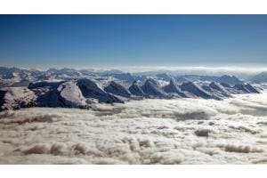 Blick vom Säntis auf die Churfirsten Blick vom Säntis auf die Churfirsten