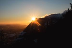 Sundown in the mountains Sundown in the mountains