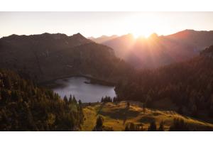 Oberstockensee im Abendlicht Oberstockensee im Abendlicht