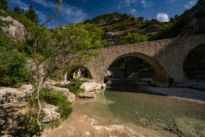 alte Römerbrücke in der Haute Provence