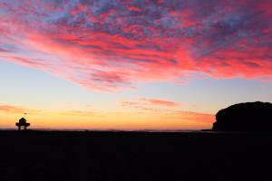 Sonnenuntergang am Te Henga (Bethells Beach)