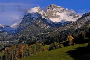 Der erste Schnee in den Alpen