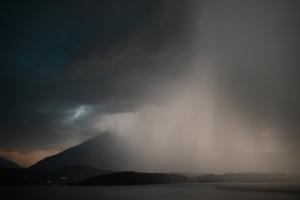 Gewitter im Abendlicht