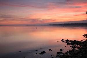 Genfersee nach Sonnenuntergang