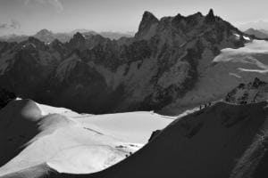 Grandes Jorasses und Dent de Géant (4010m)