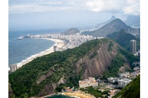 Blick vom Zuckerhut auf die Copacabana Blick vom Zuckerhut auf die Copacabana
