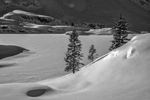 Der Trüebsee im Winterschlaf (Engelberg-Trüebsee-Titlis)