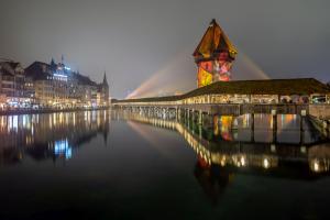 City lights Lucerne (Lichtfestival "Lilu")