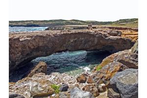 "Natur"-Brücke in Aruba, Karibik