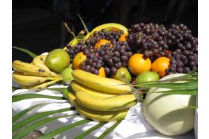 Früchtebuffet auf den Bahamas