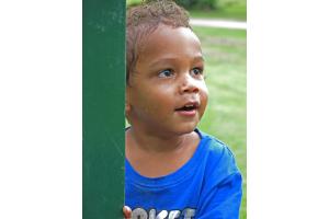 Ein Aborigines Knabe