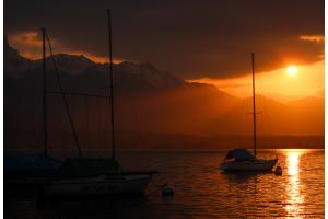 Sonnenuntergang am Thunersee Sonnenuntergang am Thunersee