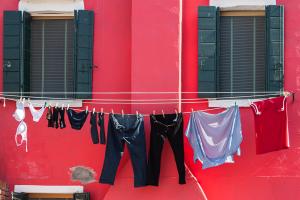 Wäscheleine in Burano