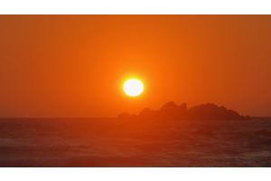 Sonnenuntergang am Mittelmeer